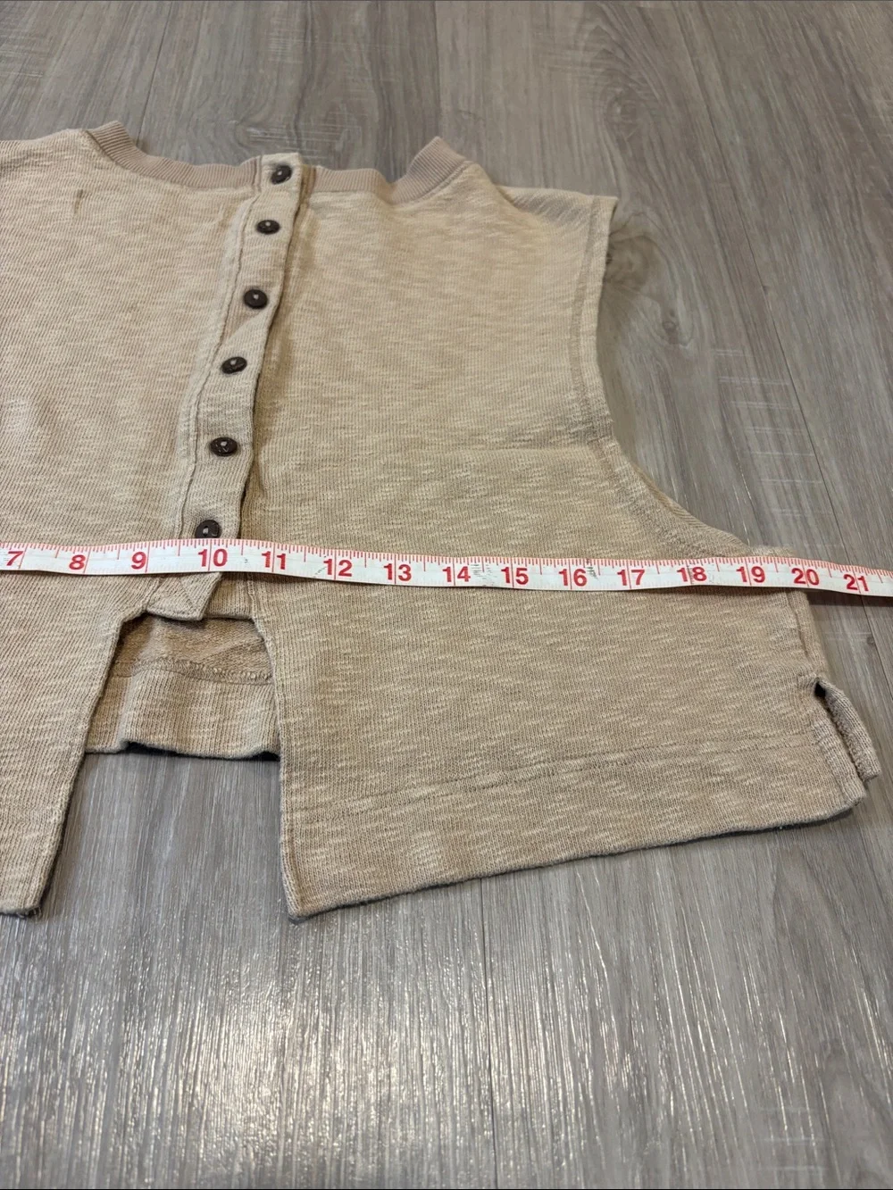 Free People Beach Oatmeal Cropped Tank